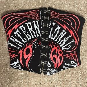 ‼️BOGO SALE‼️🌹Fashion Nova Corset Style Crop Top Sz XS